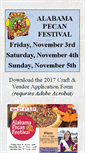 Mobile Screenshot of alabamapecanfestival.com