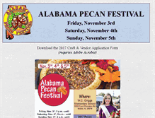 Tablet Screenshot of alabamapecanfestival.com